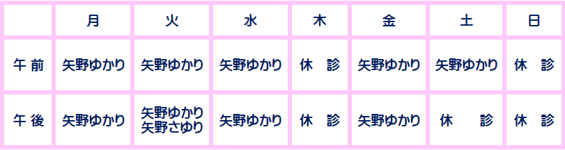 担当医師のご案内